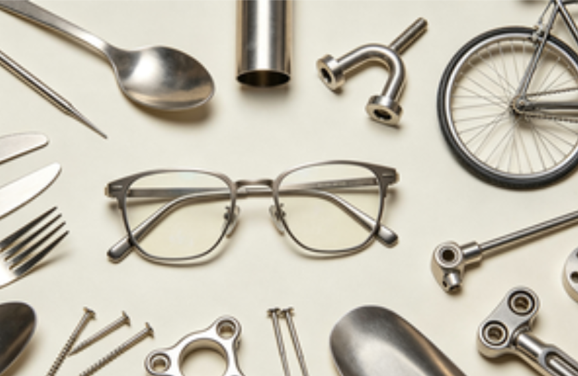 Pure Titanium Household Tableware, Kitchen Utensils & Daily Consumer Accessories with Anti-Rust Lightweight Feature